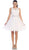 May Queen - Illusion Jewel Appliqued A-Line Cocktail Dress Cocktail Dresses 4 / White