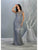 May Queen - Illusion Jewel Sheath Evening Dress MQ1722 - 1 pc Dusty Blue In Size 16 Available CCSALE 16 / Dusty Blue