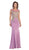 May Queen - Illusion Scoop Lace Prom Gown Special Occasion Dress 4 / Lilac