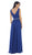 May Queen - Jeweled V-Neck Chiffon A-Line Prom Dress Special Occasion Dress