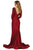 May Queen - Lace Adorned V-Neck Evening Dress MQ1772 Mother of the Bride Dresses