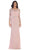 May Queen - Lace Illusion Bateau Sheath Mother of the Bride Dress Special Occasion Dress S / Mauve