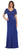 May Queen Lace V-Neck Short Sleeves Evening Dress MQ1229 CCSALE 4XL / Royal Blue