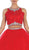 May Queen - LK-81 Two Piece Beaded Embellished Ballgown - 1 Pc Red in Size 4 Available CCSALE 4 / Red