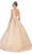 May Queen - LK112 Pearl-Beaded Plunging Bodice Ballgown Quinceanera Dresses