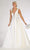 May Queen - LK112 Pearl-Beaded Plunging Bodice Ballgown Quinceanera Dresses 4 / Ivory