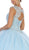May Queen - LK115 Cap Sleeve Beaded Lace Corset Ballgown Quinceanera Dresses