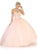 May Queen - LK121 Halter Neck Cold Shoulder Embellished Ballgown Quinceanera Dresses 2 / Blush