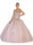 May Queen - LK129 Embellished Sweetheart Ballgown Special Occasion Dress 4 / Mauve
