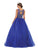 May Queen - LK137 Sleeveless Appliqued Sheer Cutout Back Gown Prom Dresses