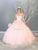 May Queen - LK140 Floral Applique Sweetheart Ballgown Quinceanera Dresses 4 / Blush