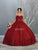 May Queen - LK141 Strapless Sweetheart Corset Bodice Ballgown Quinceanera Dresses 4 / Burgundy