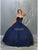 May Queen - LK141 Strapless Sweetheart Corset Bodice Ballgown Quinceanera Dresses 4 / Navy