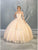 May Queen - LK150 Spaghetti Strap Embroidered Foliage Ballgown Quinceanera Dresses 4 / Champagne