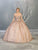 May Queen - LK151 Embellished Off-Shoulder Ballgown Quinceanera Dresses 4 / Rosegold