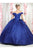 May Queen LK154 - Floral Applique Ballgown Ball Gowns 4 / Royal
