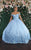 May Queen LK158 - 3D Florals Off Shoulder Ball gown Special Occasion Dress