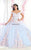 May Queen LK160 - 3D Floral Appliques Sweetheart Ball gown Ball Gowns 4 / Pink/Babyblue