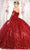 May Queen LK162 - Long Sleeve Sequin Prom Ballgown Ball Gowns