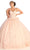 May Queen LK174 - V-Neck Embroidered Prom Ballgown Ball Gowns 4 / Blush