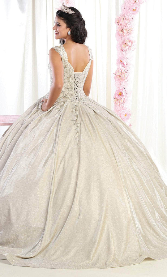 May Queen LK178 - Lace Detailed Quinceanera Ballgown