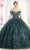May Queen LK183 - Rosette Glitter Quinceanera Ballgown Quinceanera Dresses 2 / Hunter Green