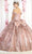 May Queen LK186 - Metallic Motif Quinceanera Ballgown Ball Gowns