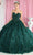 May Queen LK190 - Strapless Quinceanera Ballgown Ball Gowns 4 / Hunter Green