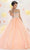 May Queen LK60 - Strapless Embellished Ballgown Ball Gowns 4 / Blush