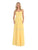 May Queen - MQ1145 Ruched Bodice Sweetheart A-Line Gown Bridesmaid Dresses 4 / Yellow