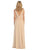 May Queen - MQ1225 Sleeveless Illusion Plunging A-Line Gown Bridesmaid Dresses