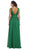 May Queen - MQ1225B Sleeveless Plunging Interweaved Prom Gown Special Occasion Dress