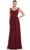 May Queen - MQ1275 Finely-Tucked Bodice Sweetheart Neck A-Line Dress Bridesmaid Dresses 4 / Burgundy