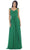 May Queen - MQ1275 Finely-Tucked Bodice Sweetheart Neck A-Line Dress Bridesmaid Dresses 4 / Emerald Gr