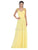 May Queen - MQ1275 Pleated Bodice Sweetheart Neck A-Line Dress Bridesmaid Dresses 4 / Yellow