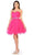 May Queen MQ1283 - Strapless Sweetheart Cocktail Dress Cocktail Dresses 2 / Fuchsia