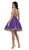 May Queen - MQ1445 Gilded Lace Applique Mikado Cocktail Dress Special Occasion Dress