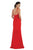 May Queen - MQ1469 Sleeveless Pleated High Front Slit A-Line Dress Bridesmaid Dresses