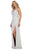 May Queen - MQ1469 Sleeveless V-Neck High Slit A-Line Dress Bridesmaid Dresses
