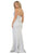May Queen - MQ1469 Sleeveless V-Neck High Slit A-Line Dress Bridesmaid Dresses