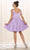 May Queen - MQ1477 Sleeveless V Neck Satin A-Line Cocktail Dress Bridesmaid Dresses 4 / Lilac