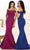 May Queen MQ1483 - Knot Front Mermaid Prom Dress Prom Dresses
