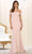 May Queen MQ1483 - Knot Front Mermaid Prom Dress Prom Dresses 4 / Blush