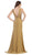 May Queen - MQ1582 Plunging Beaded Tri-Band High Slit Gown Special Occasion Dress