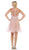 May Queen - MQ1584 Beaded Lace Ornate A-line Cocktail Dress Cocktail Dresses
