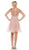 May Queen - MQ1584 Beaded Lace Ornate Fit and Flare Cocktail Dress Cocktail Dresses