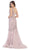 May Queen - MQ1598 Embroidered V-neck Mermaid Dress With Train Bridesmaid Dresses