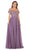 May Queen - MQ1602B Floral Appliqued Off-Shoulder Dress Special Occasion Dress 6XL / Victorian Lilac