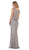 May Queen - MQ1606 Sequined Lattice Sheer Sheath Gown Bridesmaid Dresses