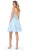May Queen - MQ1614 Front Keyhole Halter Fit and Flare Cocktail Dress Cocktail Dresses